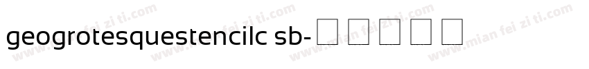 geogrotesquestencilc sb字体转换